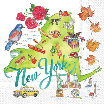 NY STATE BEVERAGE NAPKINS