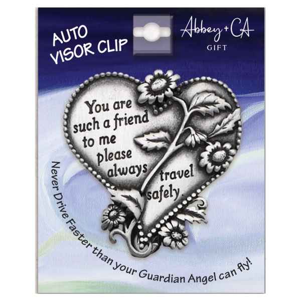 Friend Heart Visor Clip