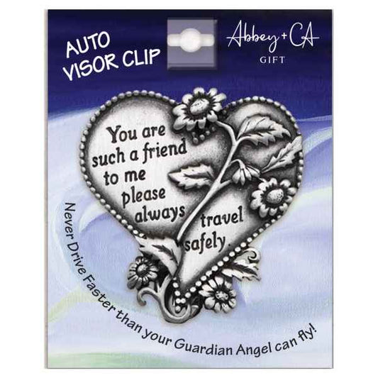 Friend Heart Visor Clip