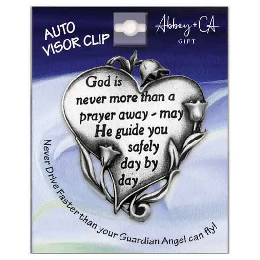God Is Never Far Away Visor Clip