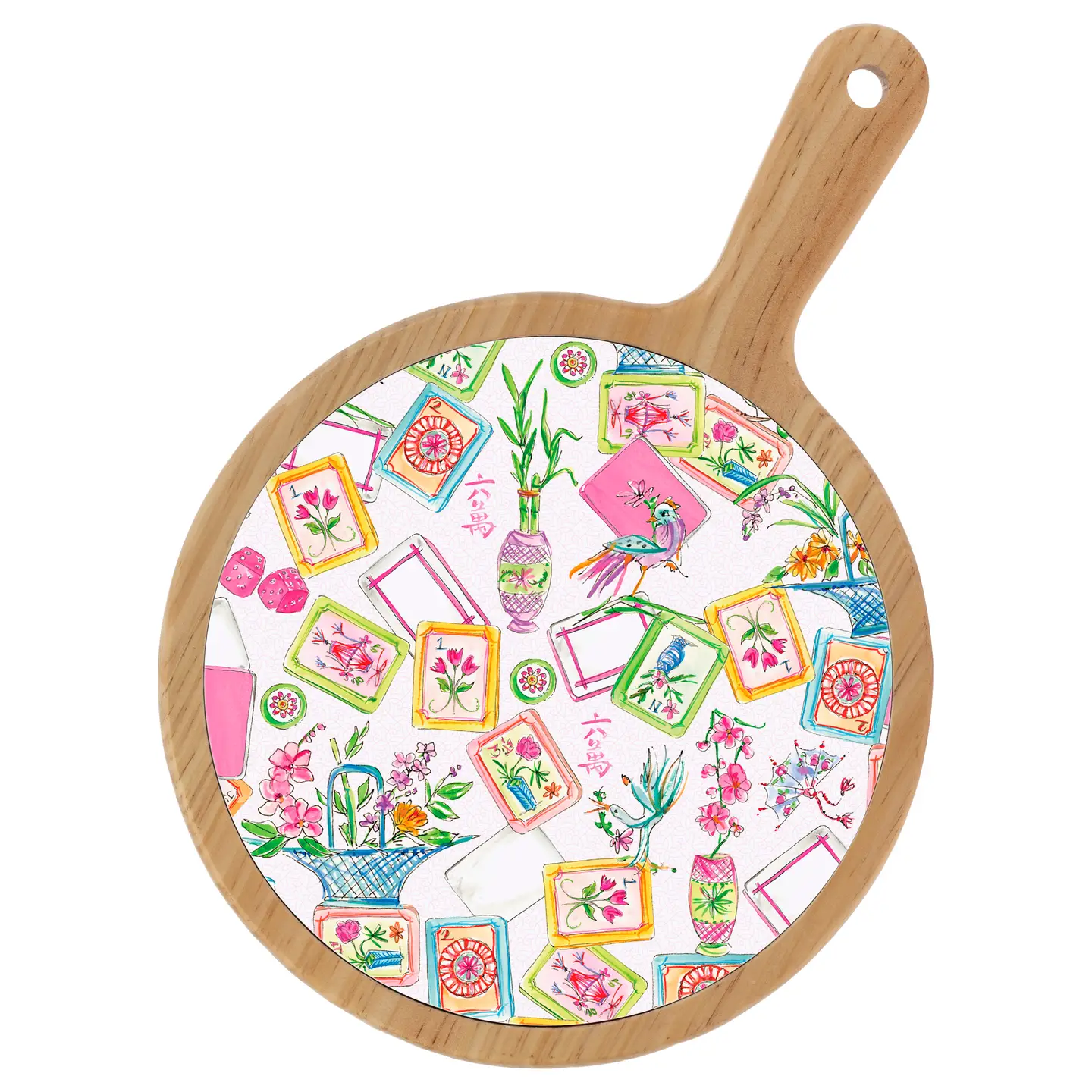 MAHJONG ALLOVER Cheeseboard