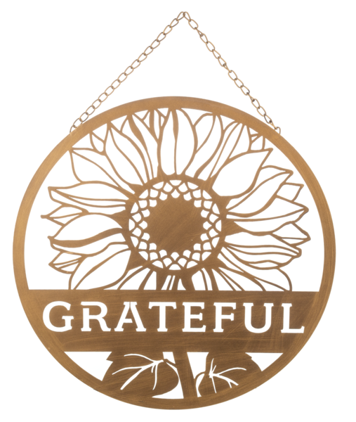 GRATEFUL SUNFLOWER WALL DECOR