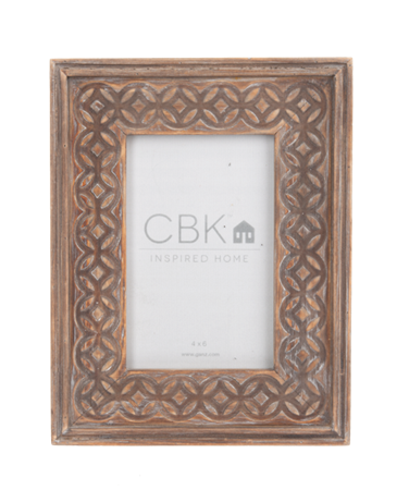 Carved Medallen 4X6 Frame