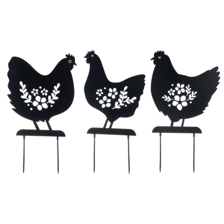 Chicken Laser Cut Garden Stake