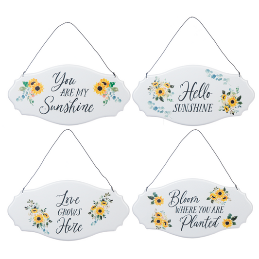 Metal Sunflower Sign Assorted Designs