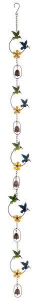 Colorful Hummingbird Rain Chain