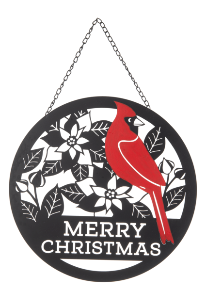 Merry Christmas Cardinal Wall Decor