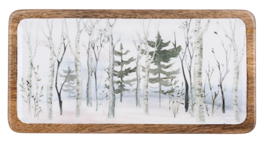 Large Birch Forest Tray 14X7