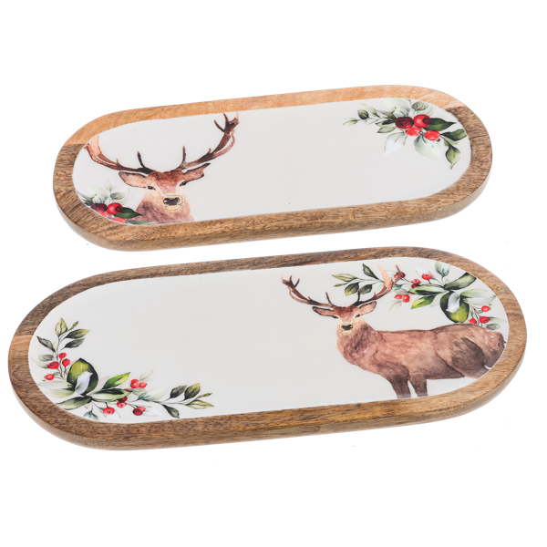 LARGE STAG SERVING TRAY