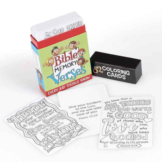 52 BIBLE VERSE COLORING CARDS