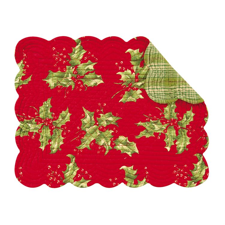 Place Mat Holly Red