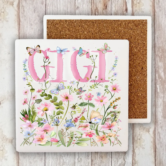 GIGI FLORAL STONE COASTER