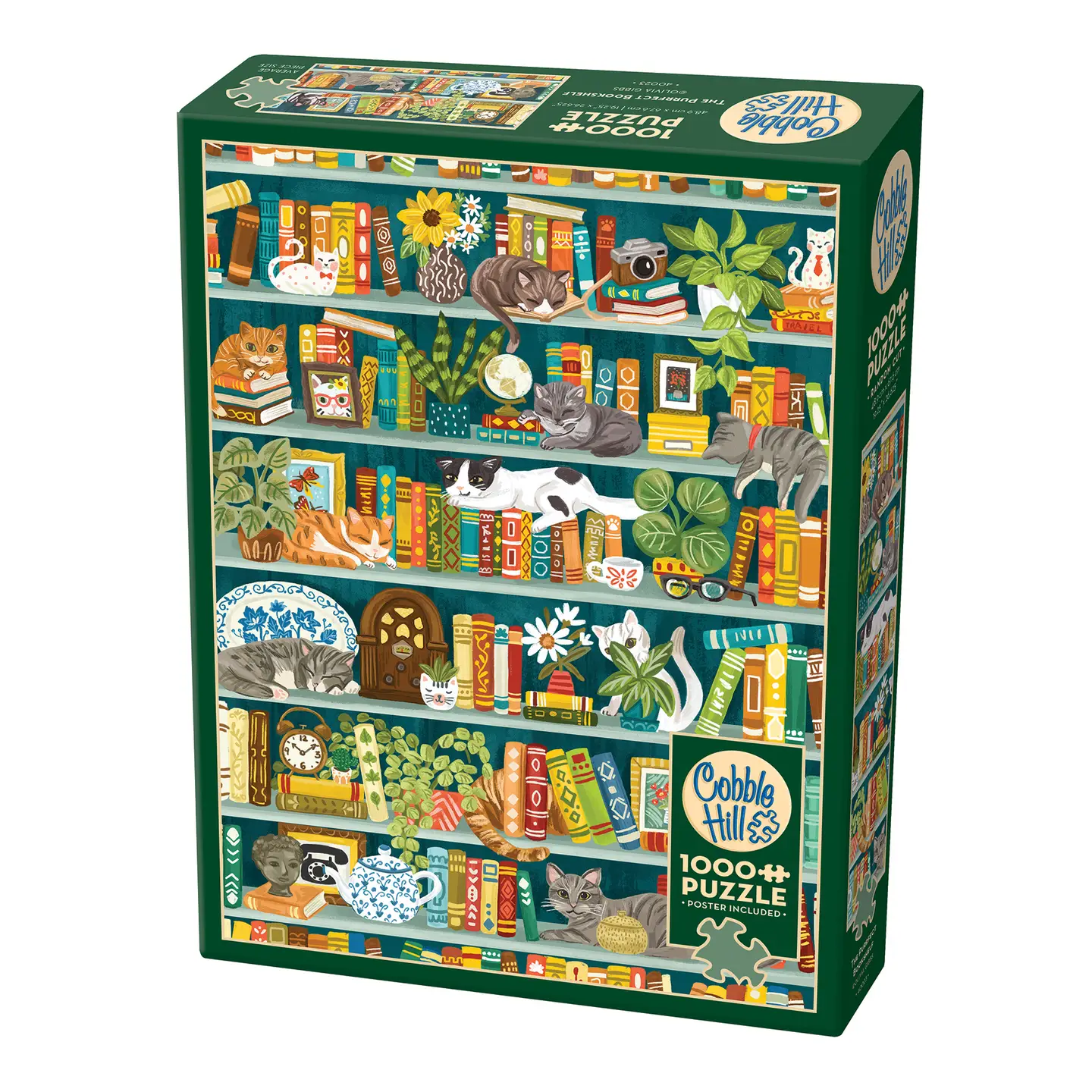 The Purrfect Bookshelf 1000PC Puzzle