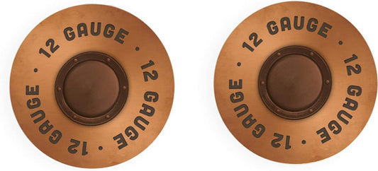 Pair of 2 Shotgun Shell Car Coasters