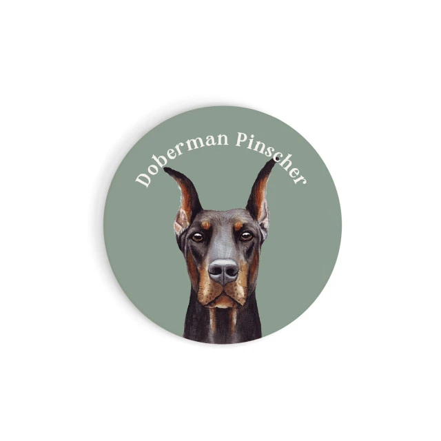 Doberman Car Coaster