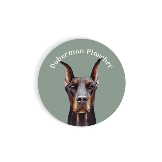 Doberman Car Coaster