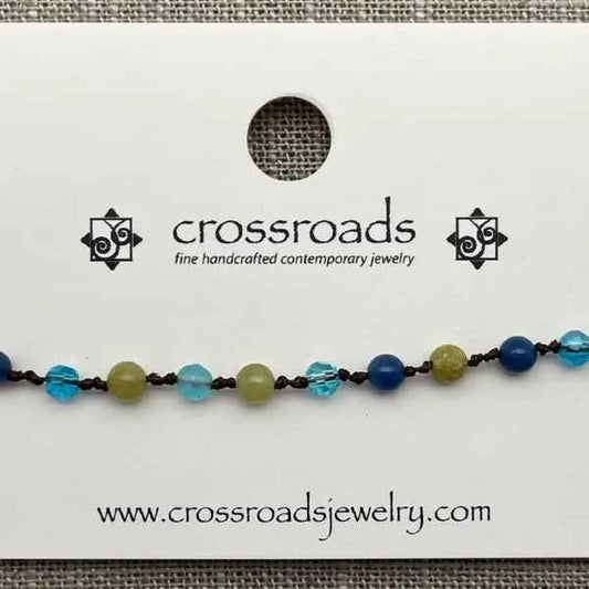 Multi Colored Stone Anklet - Asst
