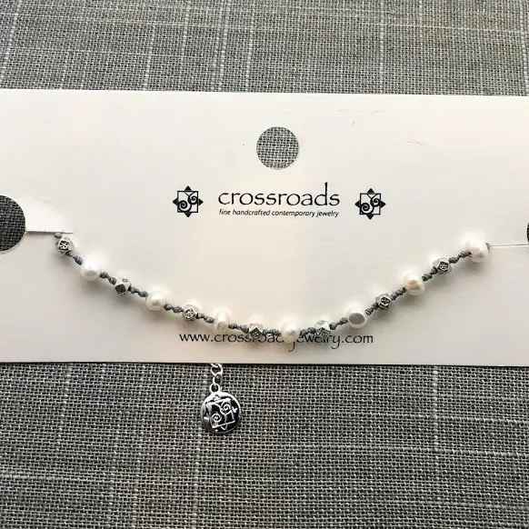 Pearl and Stone Anklet - Asst