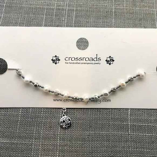 Pearl and Stone Anklet - Asst