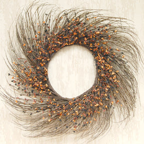 22" Primitive Mix Pip Berry Twig Wreath
