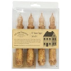 4Pk Burnt Ivory Timer Taper