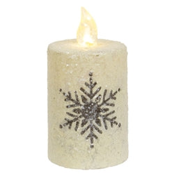 Glitter Snowflake Timer 2.5x3 Pillar