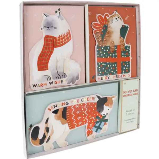 Holiday Cats Boxed Christmas cards