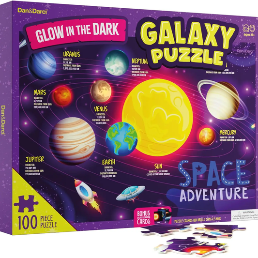 Glow in the Dark 100 Piece Galaxy Puzzle