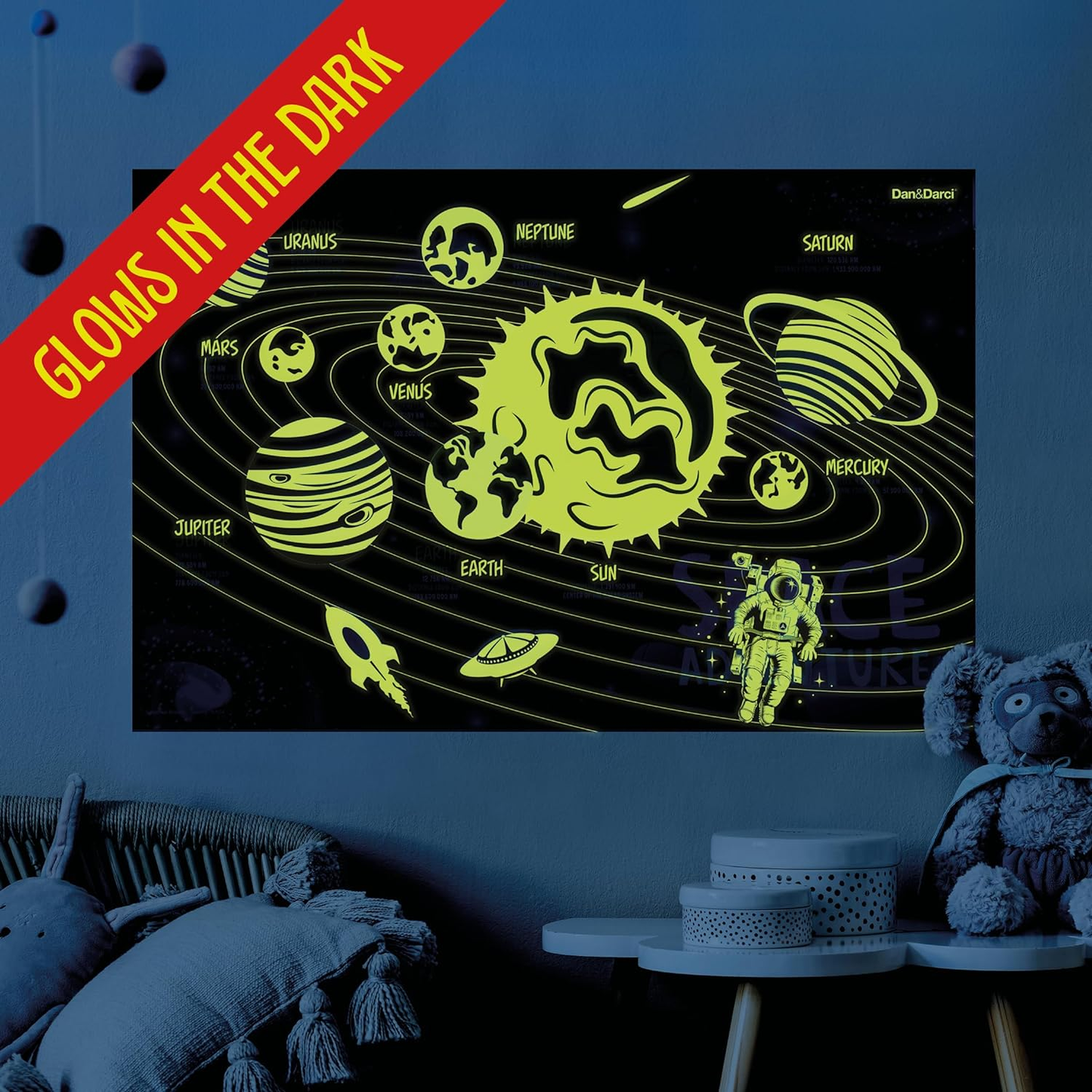 Glow in the Dark 100 Piece Galaxy Puzzle