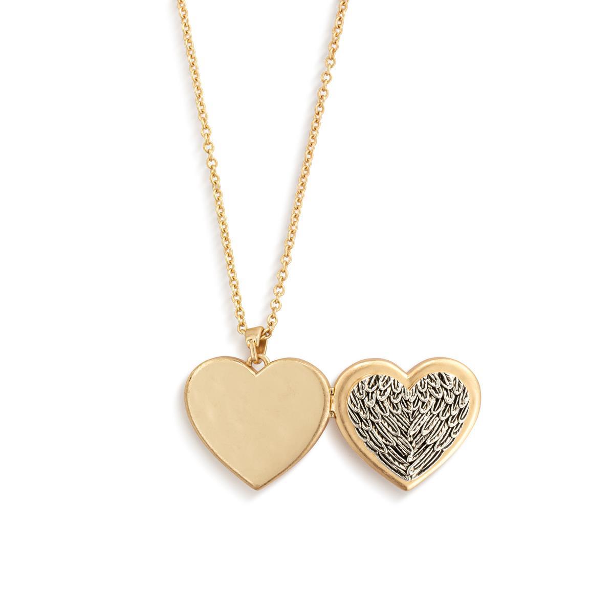 Gold Guardian Angel Locket