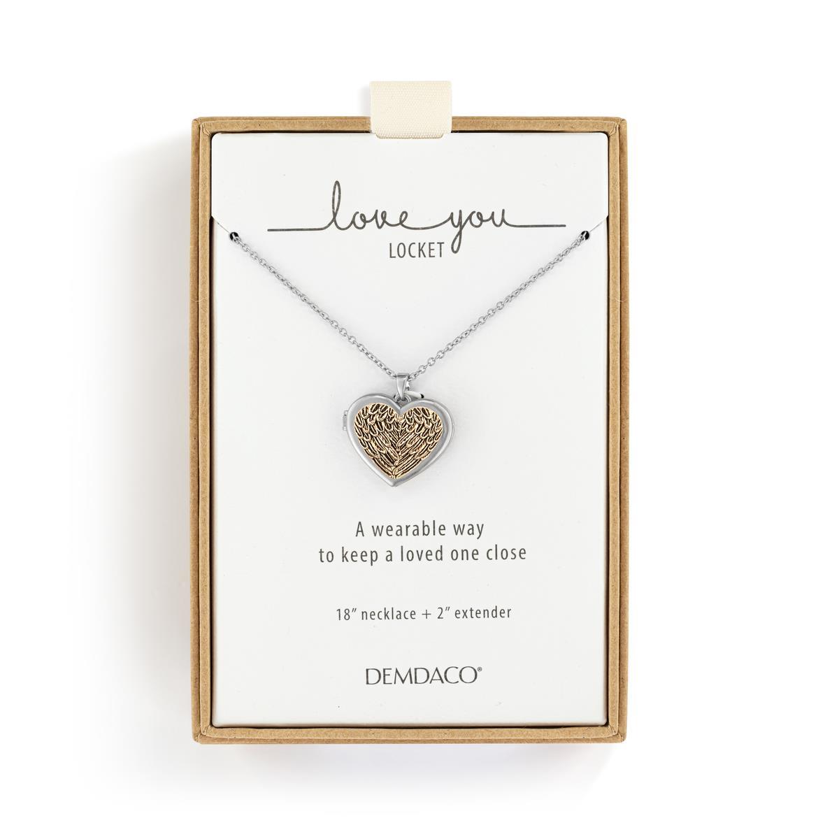 Silver Guardian Angel Locket