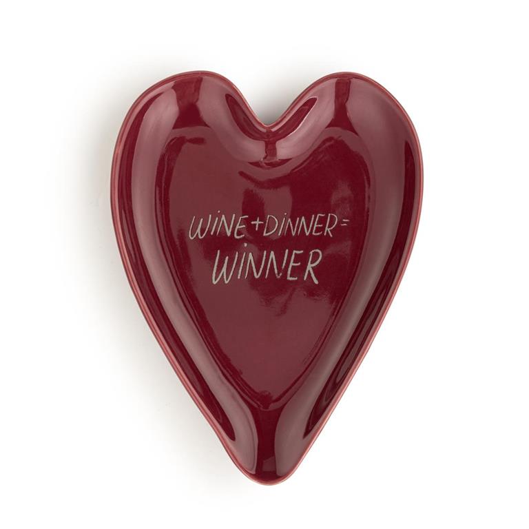 Wine & Dinner Heart Spoon Rest