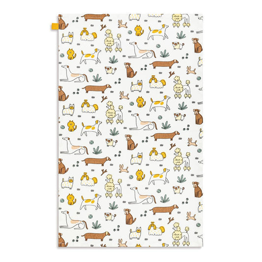 Dog Breeds Cotton Twill Towel - 17x28in