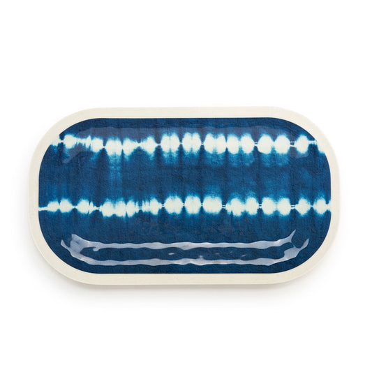 Indigo Medium Melamine Platter