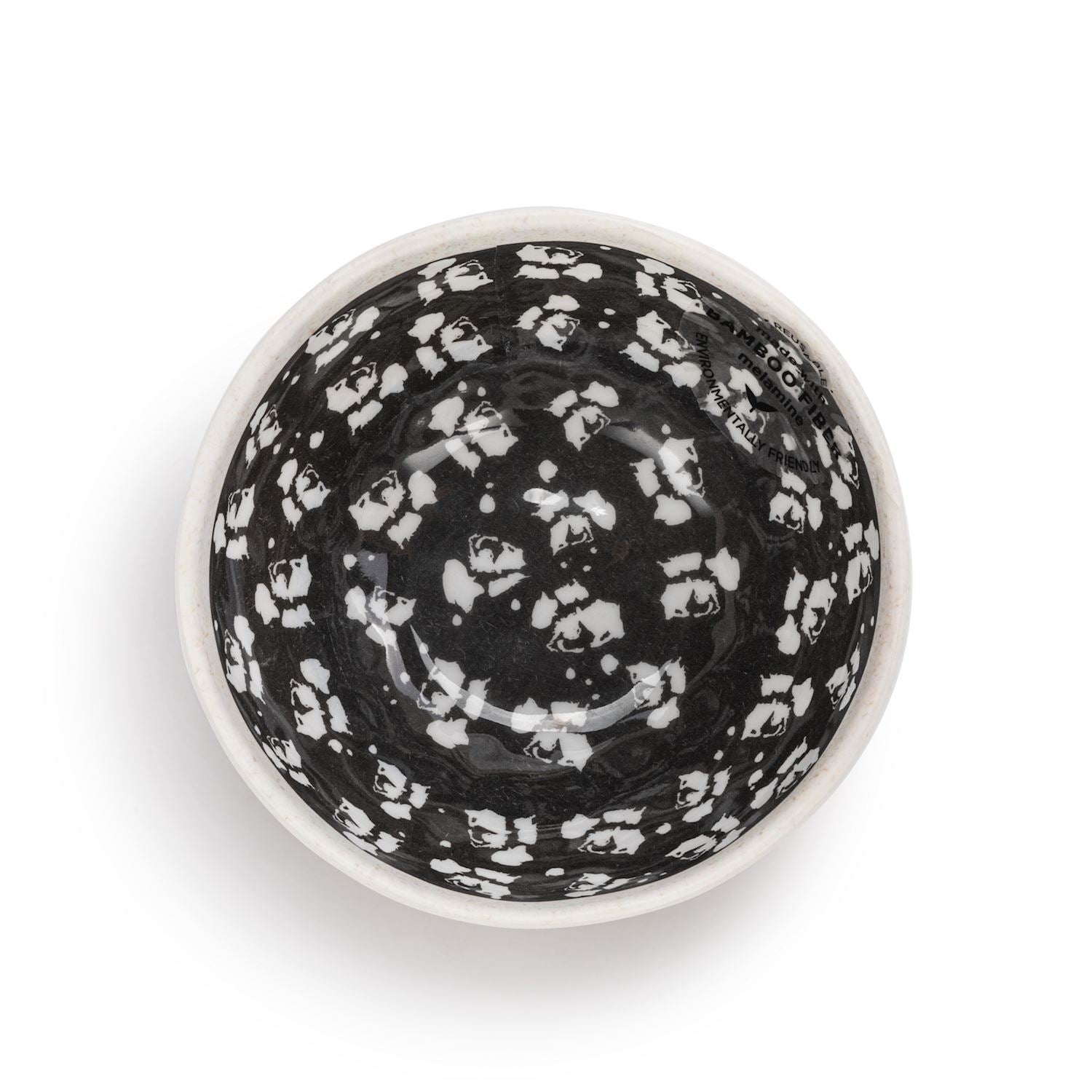 GREY LEAVES Melamine Dip Bowl