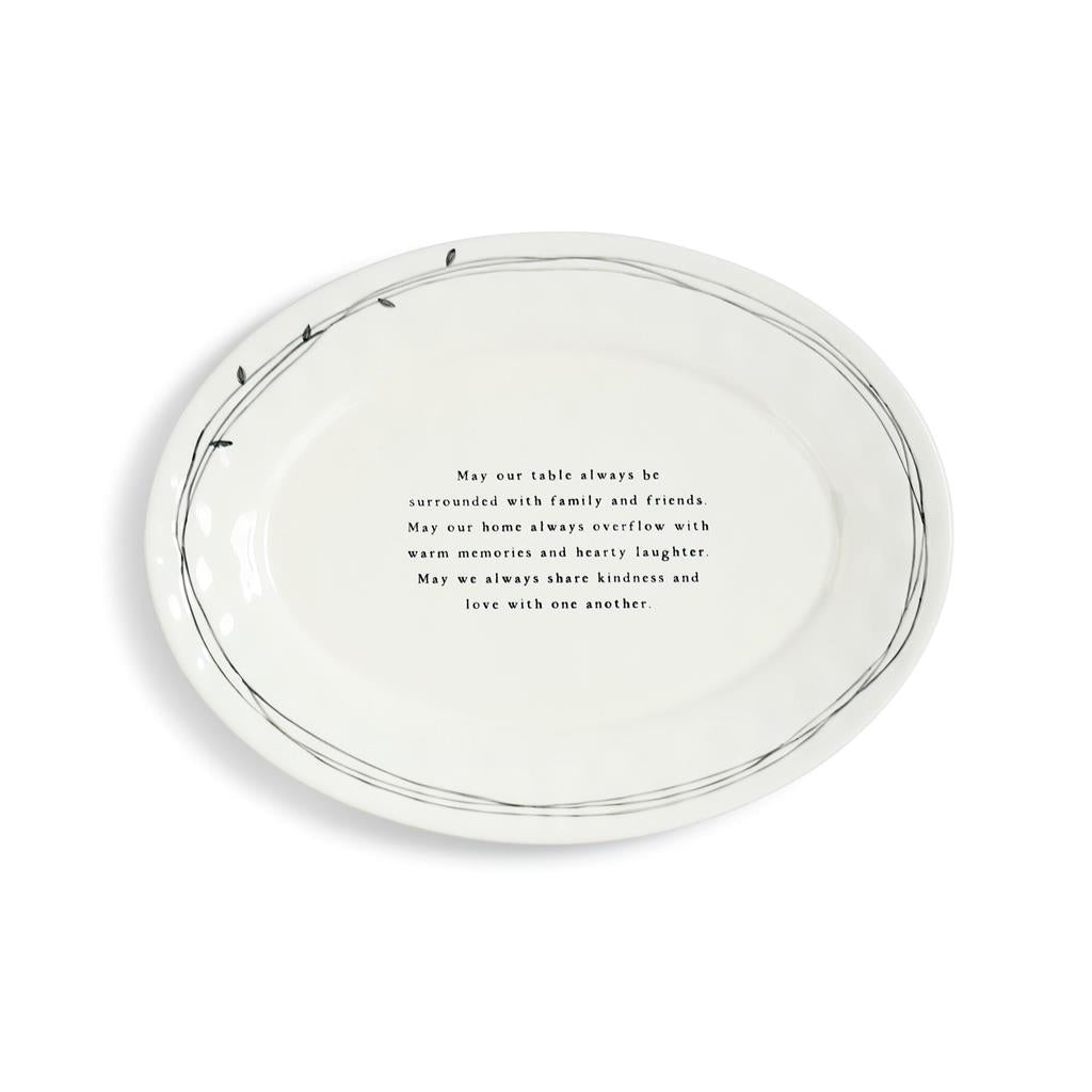 Family Blessings Platter 17X13IN