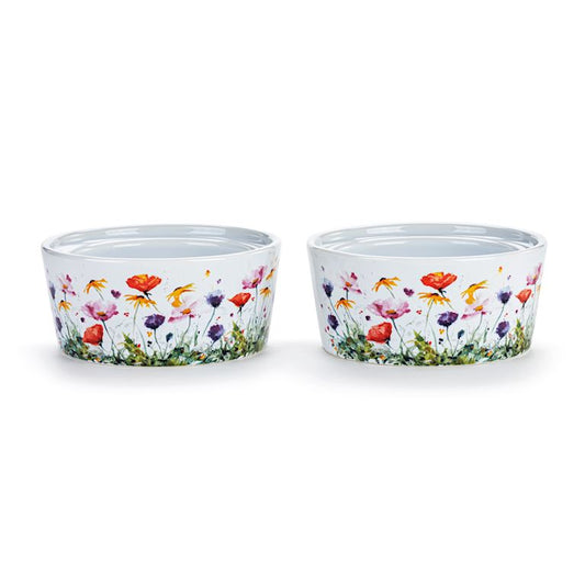 Wildflower Ramekins Set of 2