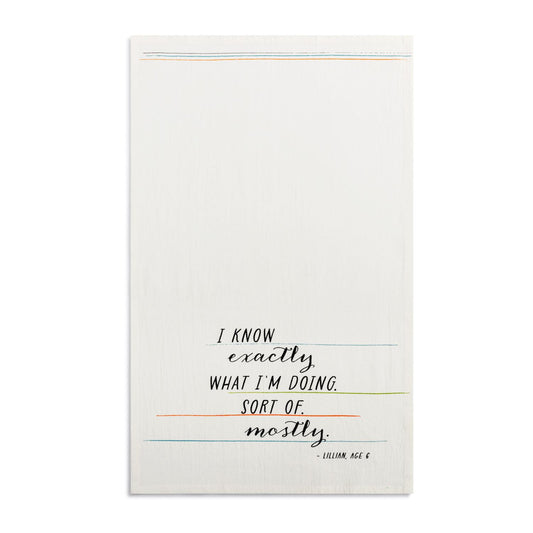 What Im Doing Flour Sack Towel
