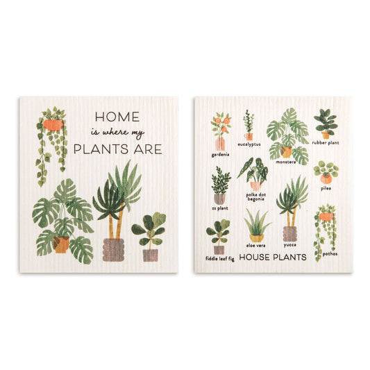 House Plants SWEDISH DISHCLOTH SET