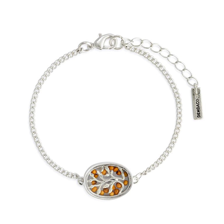 7" Silver Mustard Seed Bracelet