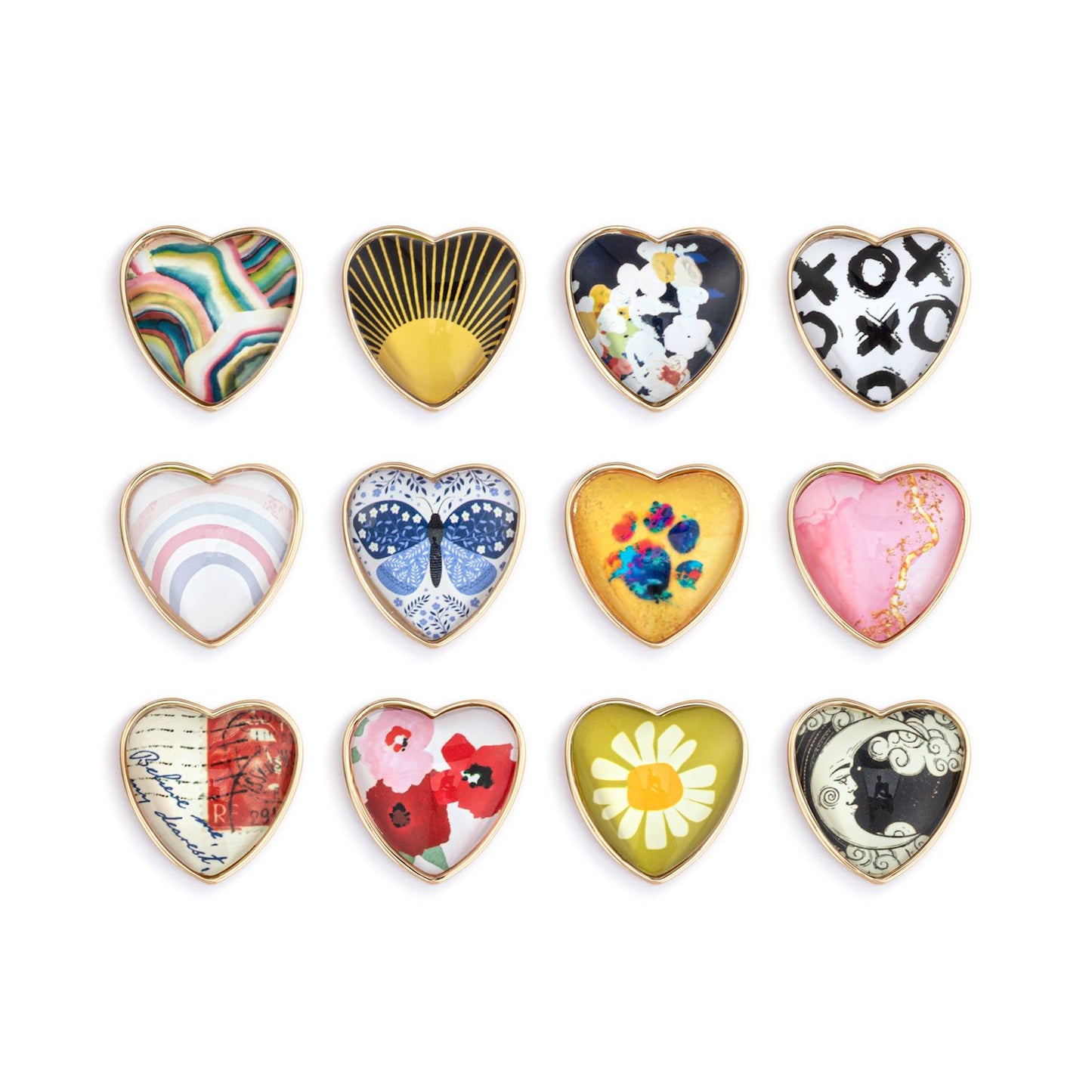 Art Heart Enamel Pin