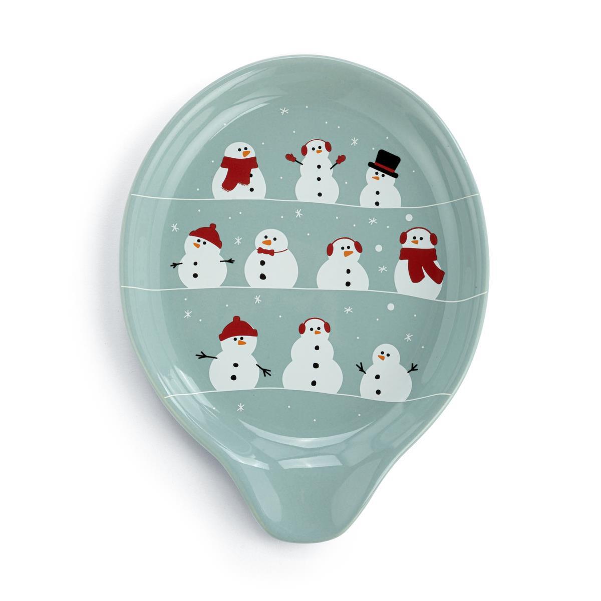 Snowmen and Mittens Spoonrest