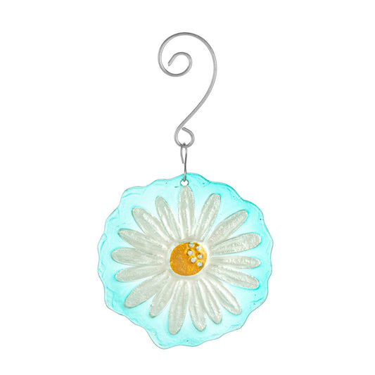Glass Daisy Ornament
