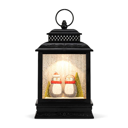 Lit Musical Penguin Pair Lantern