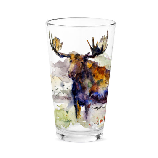 Moose Pint Glass