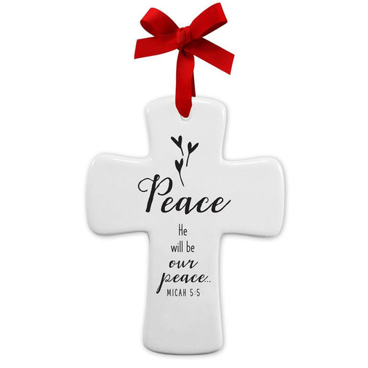PEACE CROSS ORNAMENT
