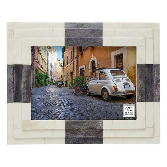 Cream Blue Bone Frame