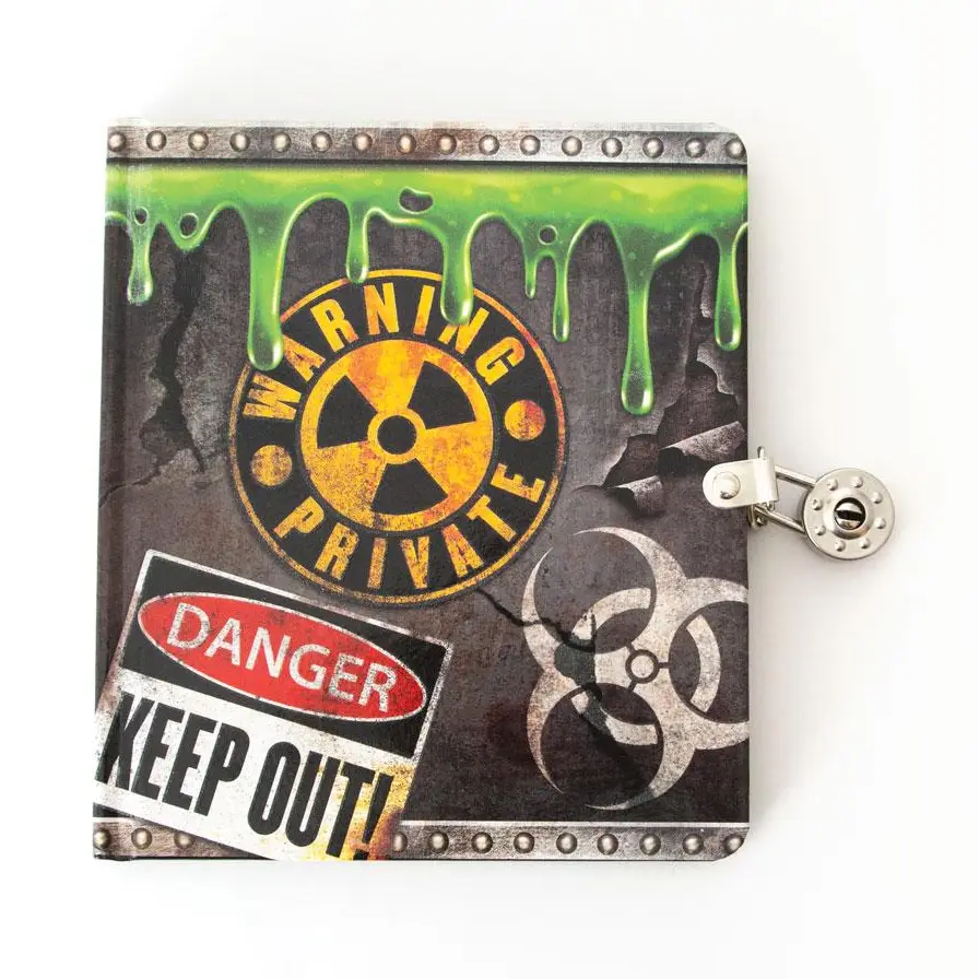 Radioactive Glow in Dark Locked Diary