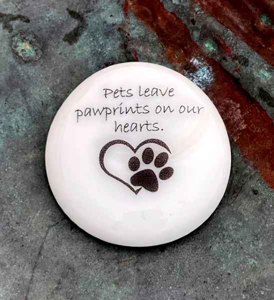 Pets Leave Pawprints Pocket Stone