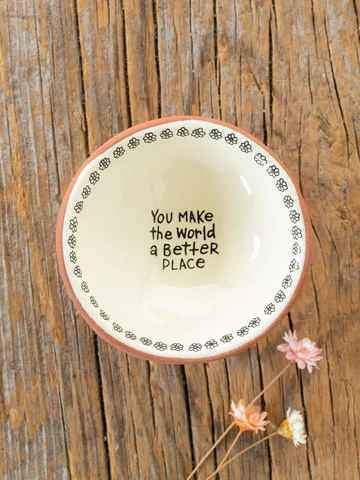 You Make the World Better Trinket Dish
